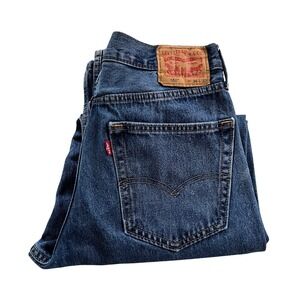 Levis 550 Relaxed Fit Mens Jeans 36x32 Medium Wash Blue Denim 00550-4886